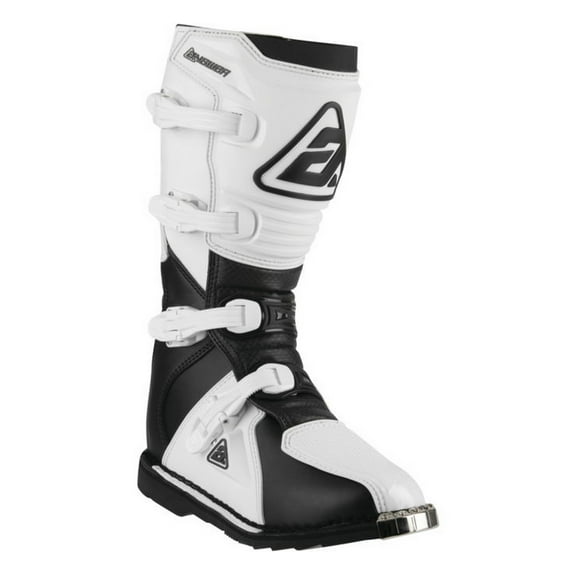 Answer AR1 Youth MX Offroad Boots Black/White 2 USA