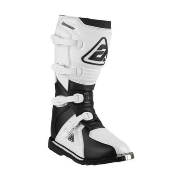 Answer AR1 Youth MX Offroad Boots Black/White 3 USA