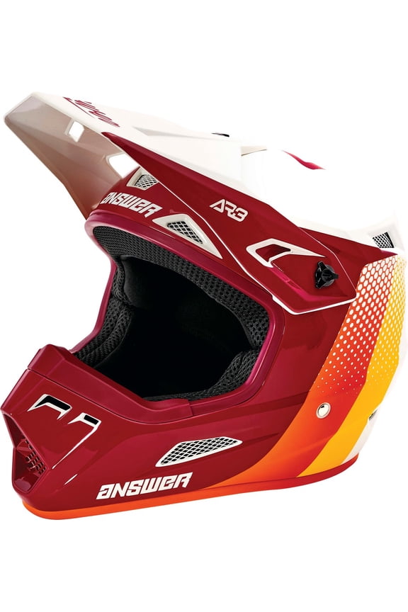 AR3 Pace MX Offroad Helmet Ghost/Berry/Orange LG