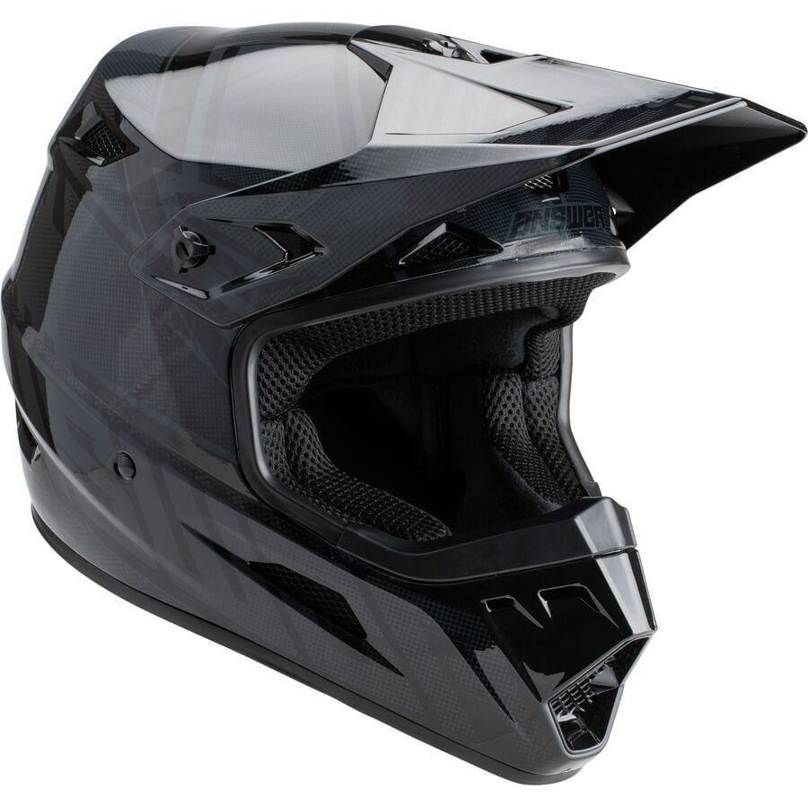 Answer 447778 AR3 Rapid Youth MX Offroad Helmet, Black & Dark Gray