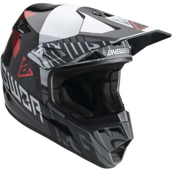 Answer AR3 Ronin MX Offroad Helmet Black/White/Crimson XL