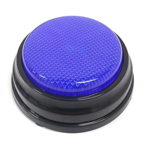 Answer Buzzer B Quiz Recordable Talking Button with Led Function Buzzers Blue