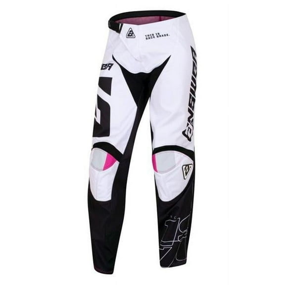 Answer 447553 Mens Youth A23 Syncron CC Pant, Black &White, Rhodamine - Size
