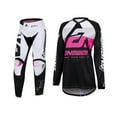 thumbnail image 1 of Answer Racing 2023 Womens Syncron CC Offroad Jersey Pant Combo Black/White/Rhodamine (Small / W6), 1 of 3