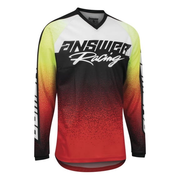 Answer Racing Youth A22 Syncron Prism MX Jersey Red/Black Off-road ATV BMX MTB Riding Shirt Kid's Size X-large