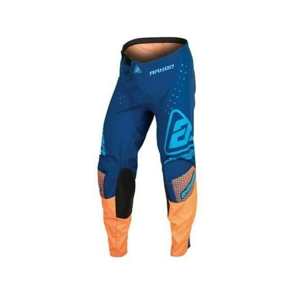 Answer 447944 Youth Mens A23.5 Arkon Boost Pant, Navy & Hyper Orange - Size 28
