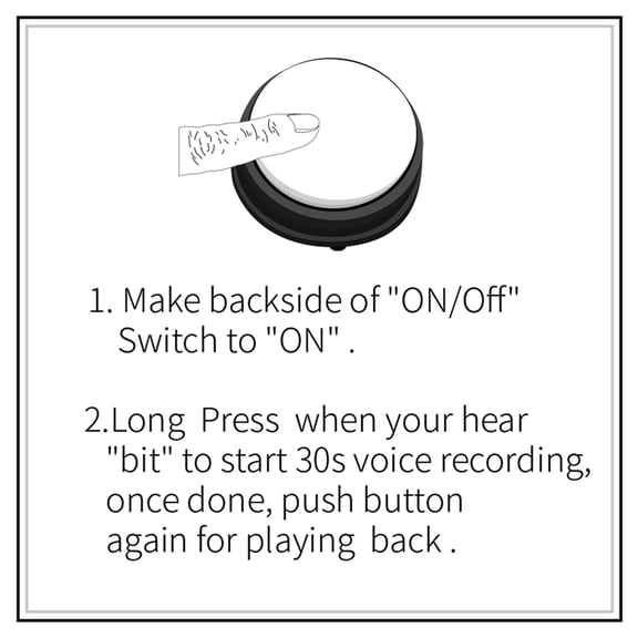 Answer buzzer button Quiz Recordable Talking Button with Led Function Buzzers Blue