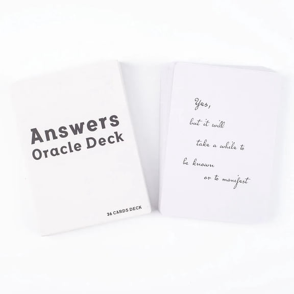 Answers Oracle Deck 36 Cards English Version Oracle Divination Fate Game Deck Tarot Table Board Games Playing Card 10.2*7.2cm