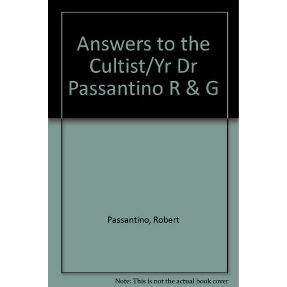 Pre-Owned Answers to the Cultist at Your Door (Paperback) 0890812756 9780890812754