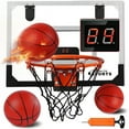thumbnail image 1 of Ant Class  Basketball Hoop for Kids, Wall Mounted Basketball Hoop with Electronic Scoreboard and 3 Balls for Teens, 1 of 8