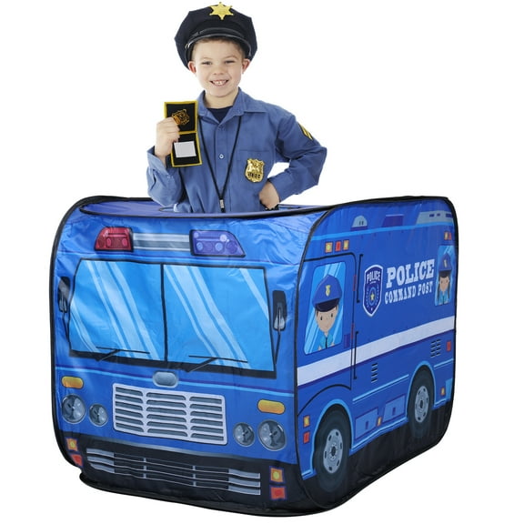 Ant Class Police Car Pop-up Tent Kids Play Tent for Boys Girls Indoor Outdoor Playhouse Toy