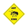 thumbnail image 1 of Ant Crossing Sign Zone Xing | Indoor/Outdoor | 12" Tall red black hill mound eater bull, 1 of 5