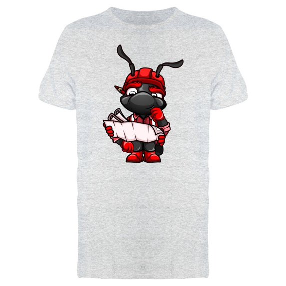 Ant Engineer Cartoon Tee Men's -Image by Shutterstock