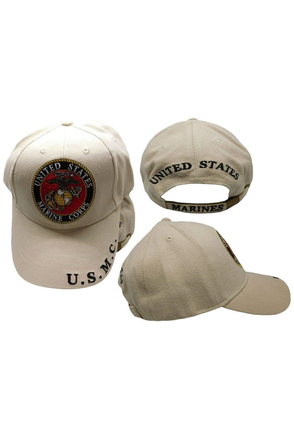 U.S MILITARY MARINE CORPS EMBROIDERED DESERT SOFT HAT CAP OFFICIAL LICENSED HATS