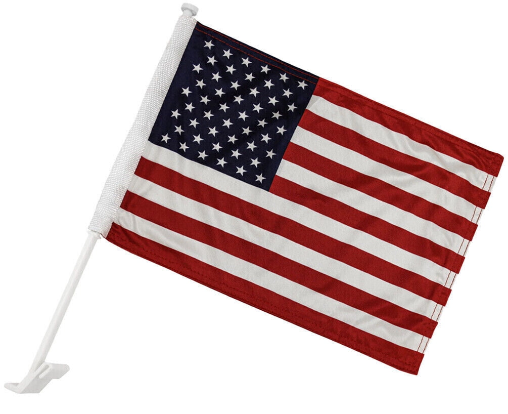 Ant Enterprises USA Car Flag Double Sided American Car Flag Car Window Flag
