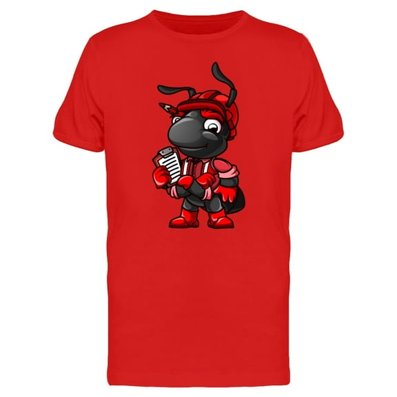 Ant Foreman Cartoon T-Shirt Men -Image by Shutterstock, Male Medium