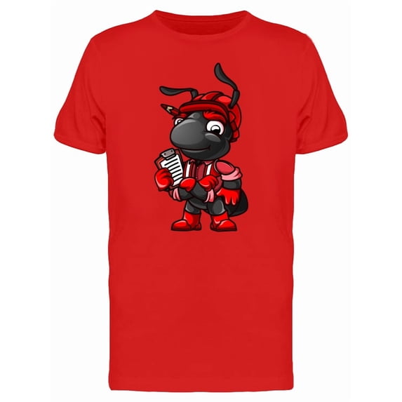 Ant Foreman Cartoon T-Shirt Men -Image by Shutterstock, Male x-Large