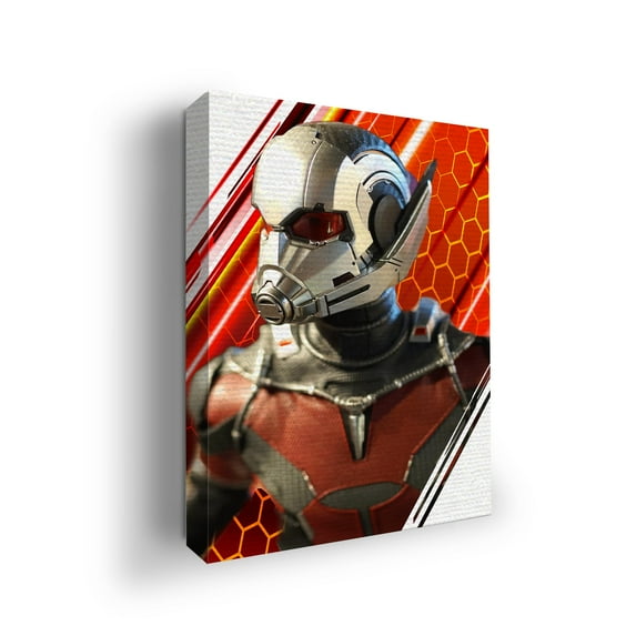 Ant Man Canvas Wall Art by DreamController- 12x16 inches Marval Wall Decor | HD Printed & Wooden framed wall art | Modern Wall Decor for Bedroom, Living Room, Office, Kids Room | Made in USA