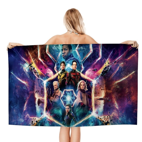 Ant Man and the Wasp Quantumania Gifts Beach Towel for Women Girl Birthday Inspired Fan Bath Outdoor Music Lover