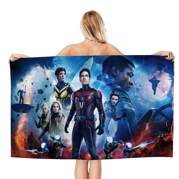 Ant Man and the Wasp Quantumania Gifts Beach Towel for Women Girl Birthday Inspired Fan Bath Outdoor Music Lover