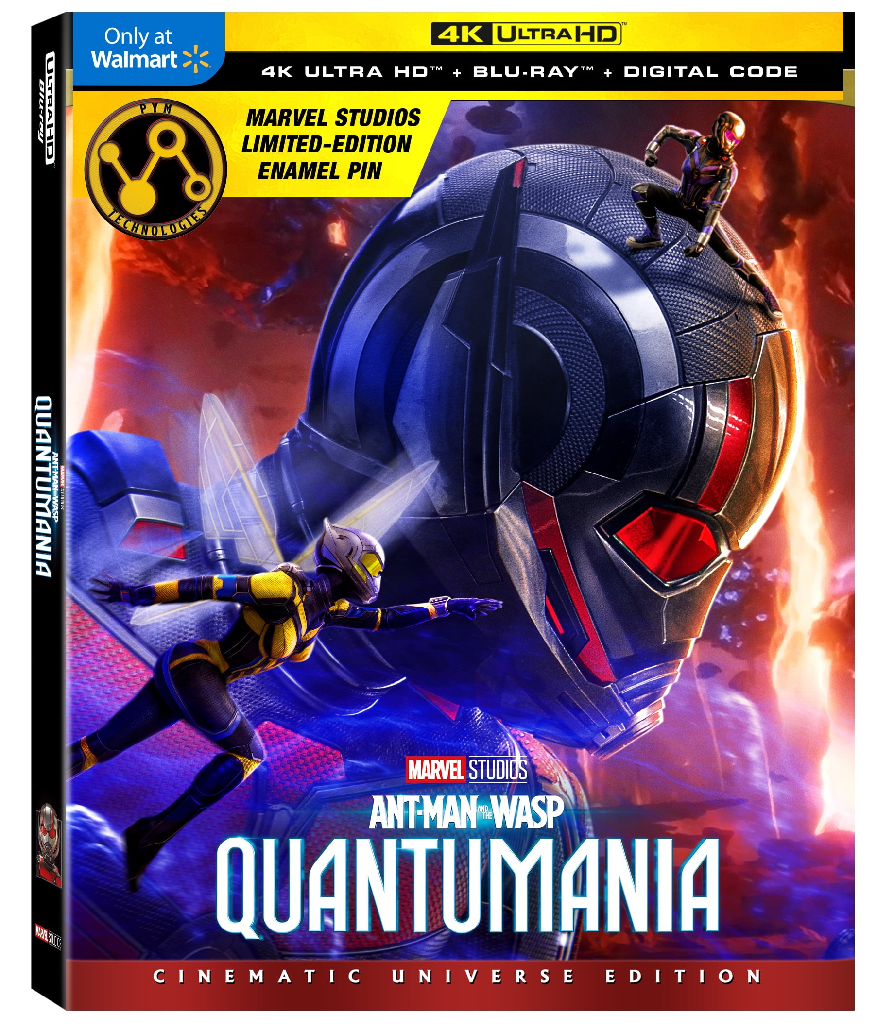 Ant-Man and the Wasp: Quantumania (Walmart Exclusive W/ Enamel Pin) (4K UHD  + Blu-ray + Digital Code) 