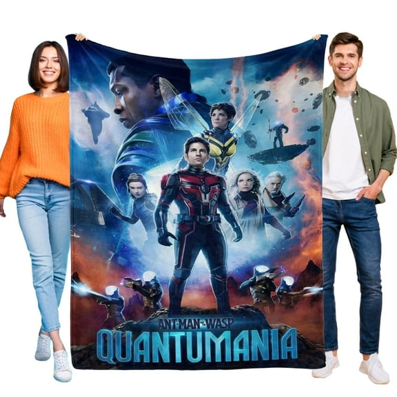Ant-Man and the wasp quantumania Blanket for Kids, Soft Warm Flannel Throw Blanket for Boys Girls, 30x40 Inch Small Blanket for Sofa Couch Gifts Home Decor
