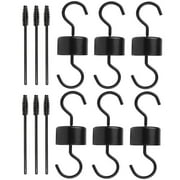Ant Moat,Ant Guard Hook, Hummingbird Feeders Hooks,Moat for Hummingbird and Oriole Feeders, Nectar Feeders (6 Pack Black)