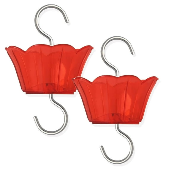 Ant Moat for Hummingbird Feeder - 3 OZ x 2 Pack Red Insect Guard with Large Capacity