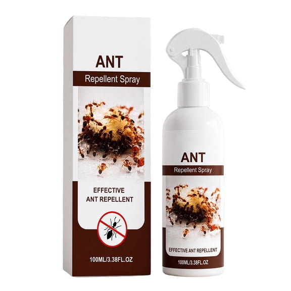 Ant Repellent Spray 100ml Natural Ingredient Formula for Indoor and Outdoor Use Effective Ant Control Solution for Home Office Kitchen Garden Safe for Surfaces