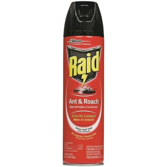 SC Johnson Ant and Roach Killer Spray - Insecticide, Indoor Use - 17.5 oz Can