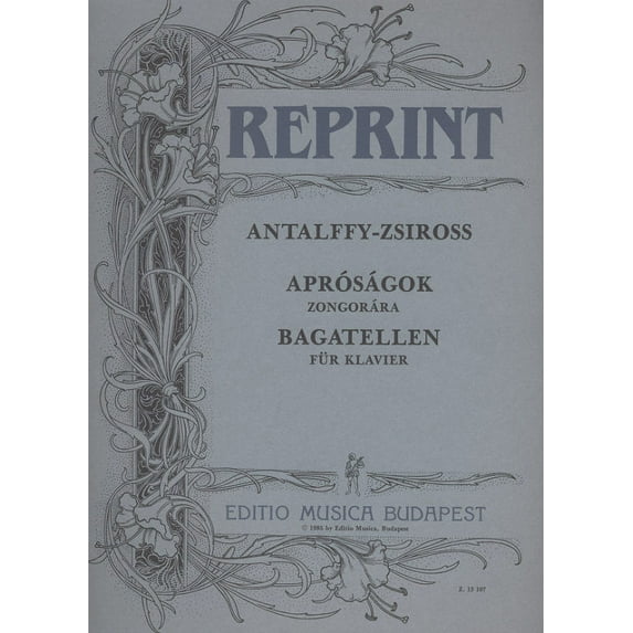 Antalffy-Zsiross Dezső: Bagatelles / sheet music