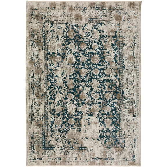 Antalya AY2 Blue Transitional Rug 3' 3" X 5 ' 3"