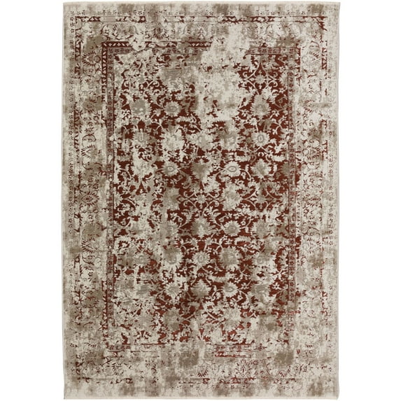 Antalya AY2 Red Transitional Rug 5' 3" X 7 ' 8"
