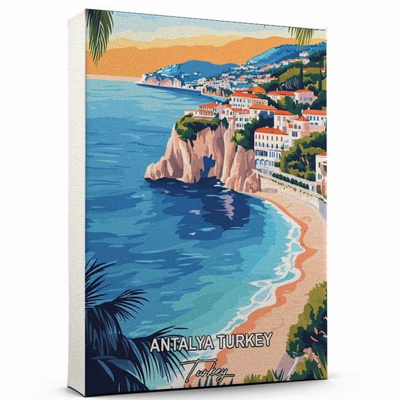 Antalya Turkey Travel Global Destination Canvas Turkey Canvas Celebrate Your Favorite Destination A Sophisticated Touch to Any Room