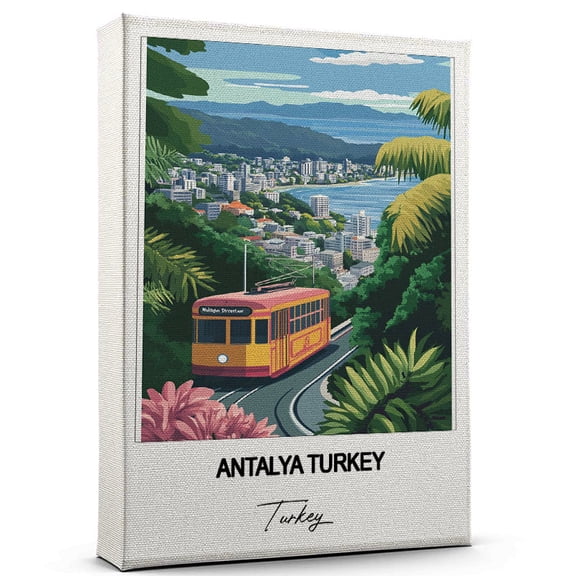 Antalya Turkey Travel Wall Canvas Elegant and Cultural Art Print Turkey Canvas Print Ideal Gift for Travel Lovers