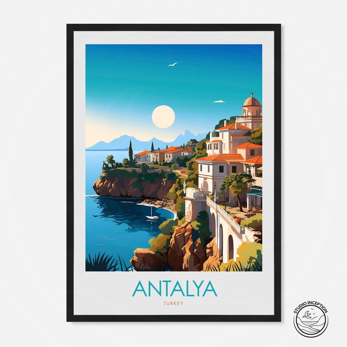 Antalya Wall Art Prints, Turkey Travel, Travel Inspired Home, Office ...