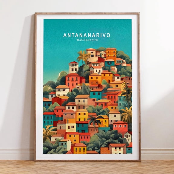 Antananarivo Madagascar Minimalist Travel Poster Wall Art Unframed Paper Print