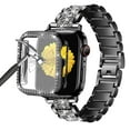 thumbnail image 1 of Antank Watch Strap for Apple Watch Series 4 5 6 SESE Women Bling Bracelet Metal Wrist Band with Protective Case Compatible with Apple Watch Band 44 mm, 1 of 10