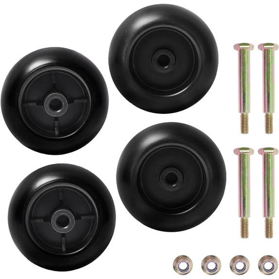Antanker 4pcs Deck Wheels 753-04856A for Cub Cadet RZT50 RZT54 LT1050, Craftsman, JD AM116299 M111489