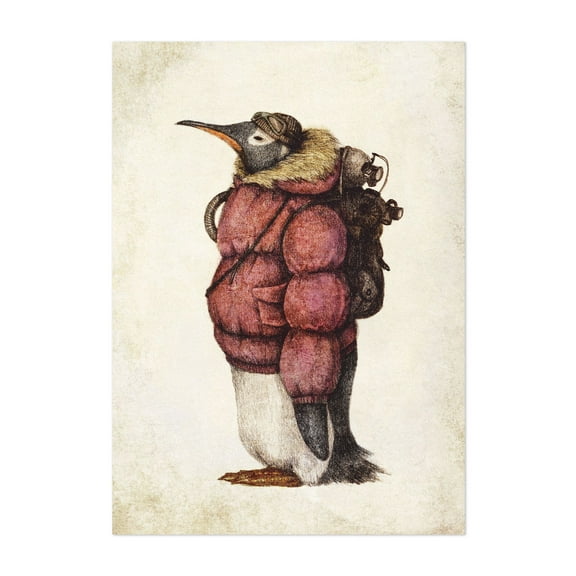 Antarctic Explorer - Drawing Unframed Wall Art Print 16 x 24 inches