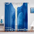 thumbnail image 1 of Antarctic Iceberg Nature Landscape Sheer Curtain for Living Room Bedroom Voile Drape Kitchen Window Tulle Curtains Home r, 1 of 7