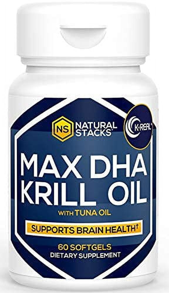 Antarctic Krill Oil 1000mg Softgels 60 ct. Fish Oil Supplements for