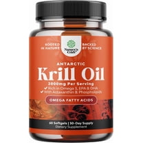 Nature's Truth 100% Pure Red Krill Oil 1000 mg with EPA, 60 Softgel ...