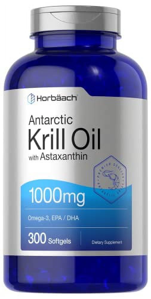 Antarctic Krill Oil 300 Softgel Capsules Value Size Omega 3, EPA