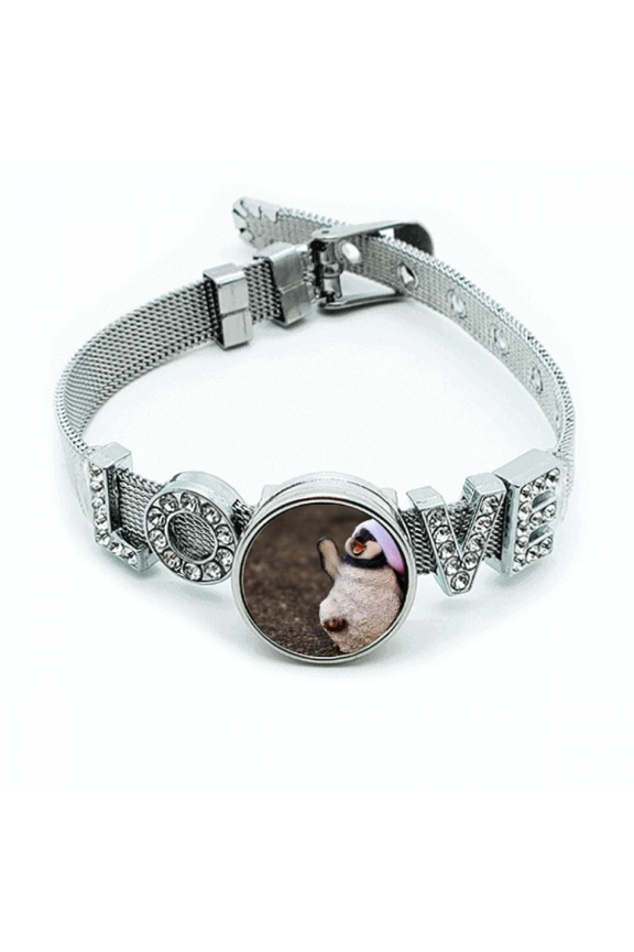 Antarctic Penguin mas Cap Nature Bracelet Wristband Crystal Love Adjustable Bangle