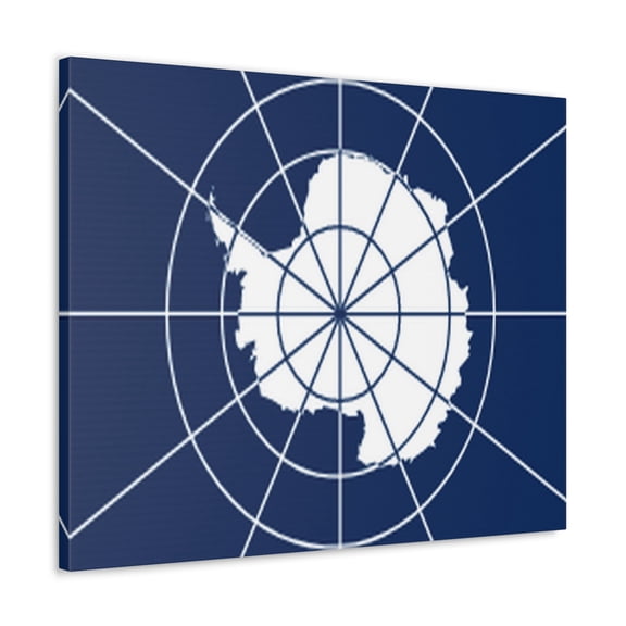 Antarctica Country Flag Canvas Vibrant Wall Art Unframed Home Decor