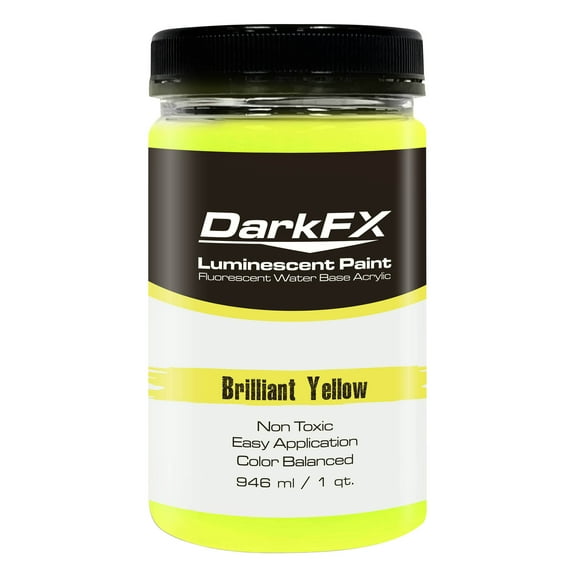 Antari DFX-VL1QT-BYL, 1 Quart DarkFX UV Paint - Bright Yellow