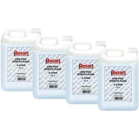 Antari FLL-4 Low Lying Fog Fluid, 4 Liter (4-Pack)