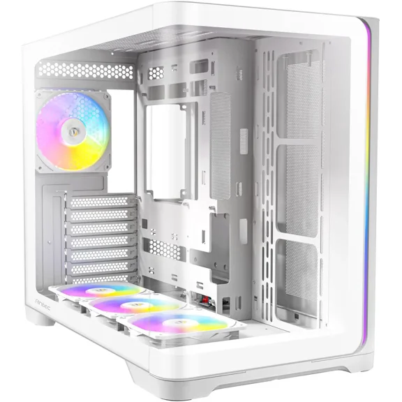 Antec C5 Curve ARGB, 4 x 120mm ARGB PWM Fans Included, Up to 10 Fans Simultaneously, Type-C 3.2 Gen 2 Port, Curved Tempered Glass Front & Side Panels, 360mm Radiator Support, Mid-Tower ATX PC Case