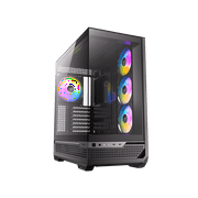 Antec C7 ARGB, RTX 40 GPU Support, 4 x 120mm ARGB PWM Fans Included, Vertical GPU Cooling, Type-C 10Gbps, Seamless Tempered Glass Front & Side Panels, 360mm Radiator Support, Mid-Tower E-ATX PC Case